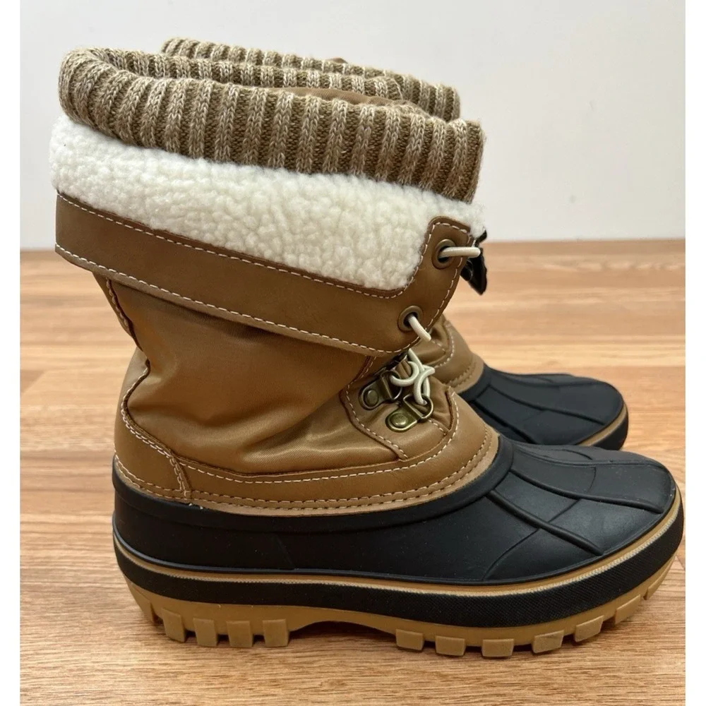 Dream Pairs KMONTE Unisex Kids Winter Snow Duck Boots Waterproof Size 2 NEW‎